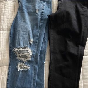 Two pairs of American Eagle jeans. Good condition.